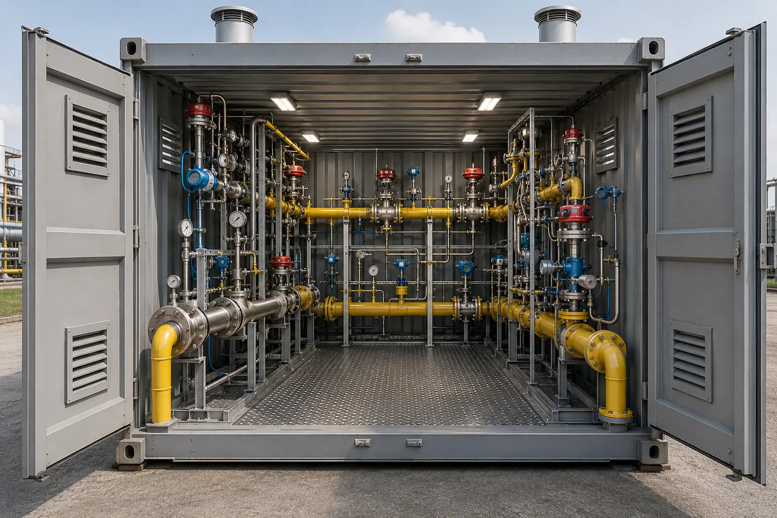 Containerised LPG Air blending station